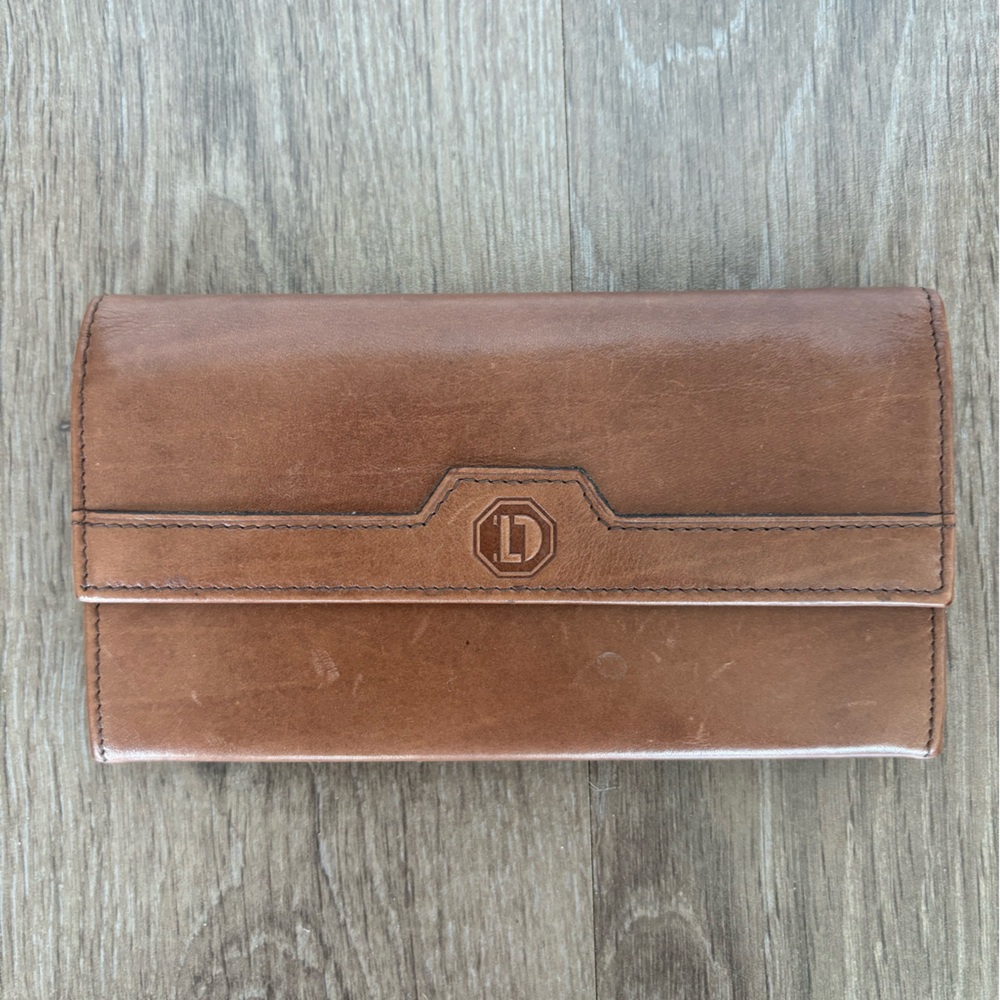 Vintage Leather Didier Lamarthe Wallet Made in France - Paris